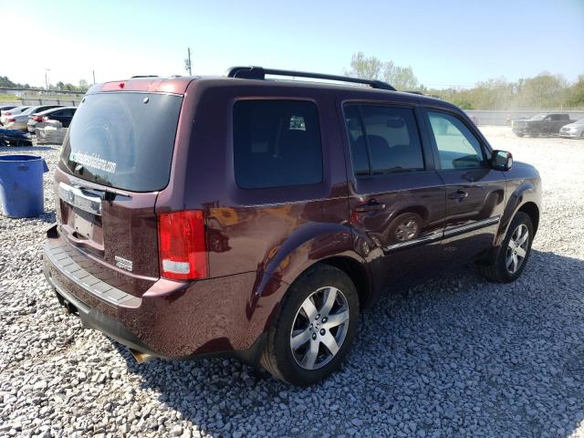 5FNYF4H99FB049901 - 2015 HONDA PILOT TOURING BURGUNDY photo 3