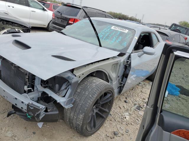 2C3CDZFJ0MH590017 - 2021 DODGE CHALLENGER R/T SCAT PACK GRAY photo 1