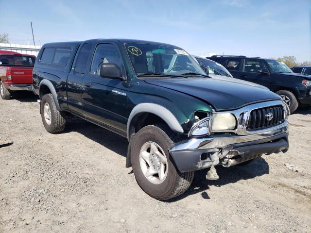 5TEWN72N82Z006869 - 2002 TOYOTA TACOMA XTRACAB GREEN photo 4