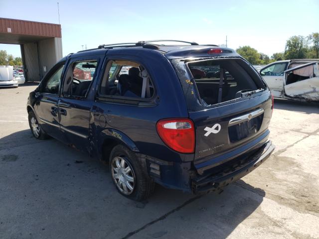 2A4GP54L46R866322 - 2006 CHRYSLER TOWN & COU TOURING ლურჯი ფოტო 3