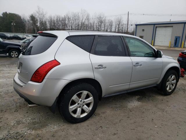 JN8AZ08T76W405114 - 2006 NISSAN MURANO SL SILVER photo 3