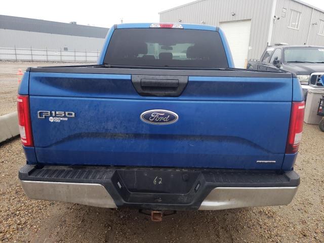 1FTEW1E86GFB05562 - 2016 FORD F150 SUPERCREW BLUE photo 6