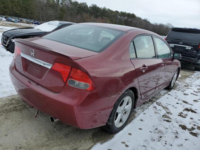 2HGFA16619H339093 - 2009 HONDA CIVIC LX-S ბურგუნდია ფოტო 3
