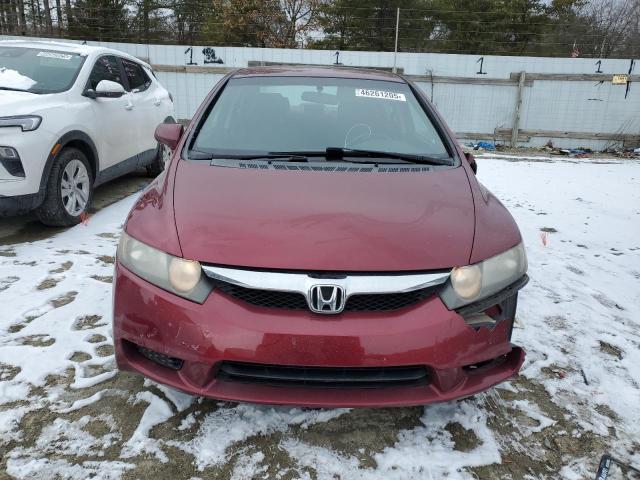 2HGFA16619H339093 - 2009 HONDA CIVIC LX-S ბურგუნდია ფოტო 5
