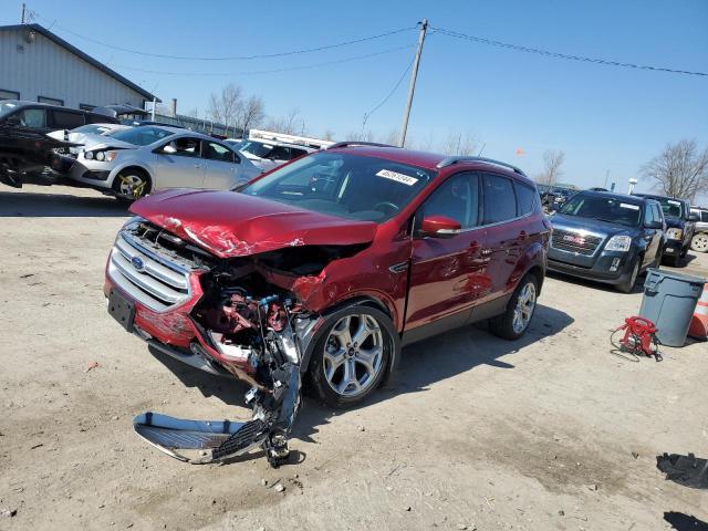 1FMCU9J99KUA59848 - 2019 FORD ESCAPE TITANIUM RED photo 1