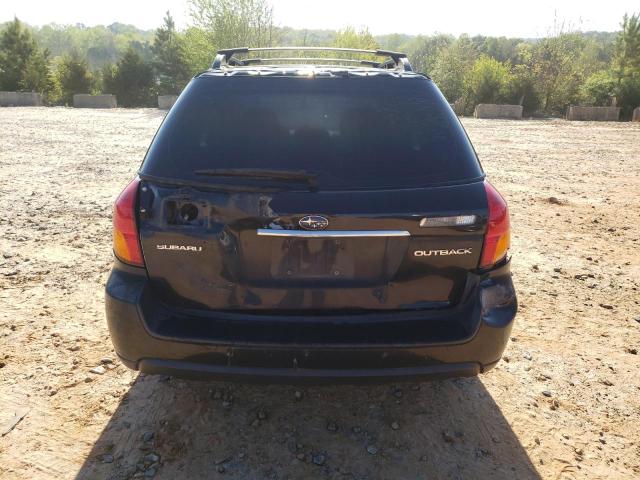 4S4BP61C967332403 - 2006 SUBARU LEGACY OUTBACK 2.5I BLACK photo 6