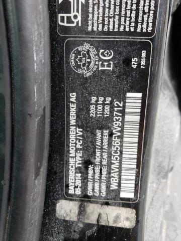 WBAVM5C56FVV93712 - 2015 BMW X1 XDRIVE35I BLACK photo 13
