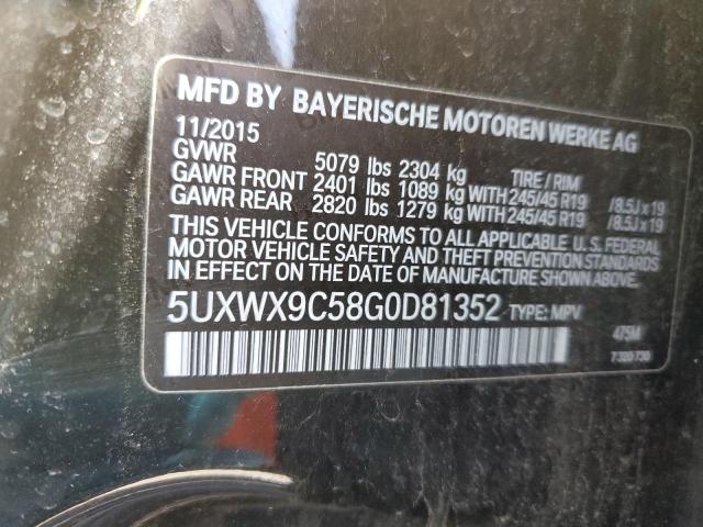 5UXWX9C58G0D81352 - 2016 BMW X3 XDRIVE28I BLACK photo 13