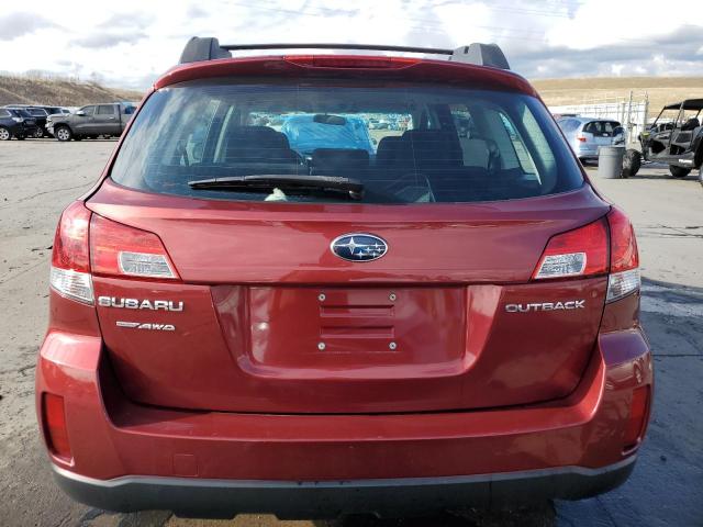 4S4BRCAC0E3253801 - 2014 SUBARU OUTBACK 2.5I BURGUNDY photo 6