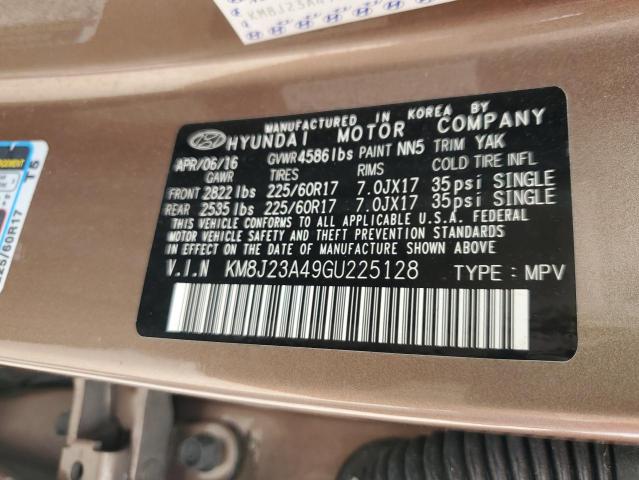 KM8J23A49GU225128 - 2016 HYUNDAI TUCSON SE BROWN photo 14