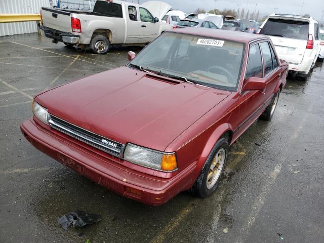 JN1HT2111HT067054 - 1987 NISSAN STANZA RED photo 1