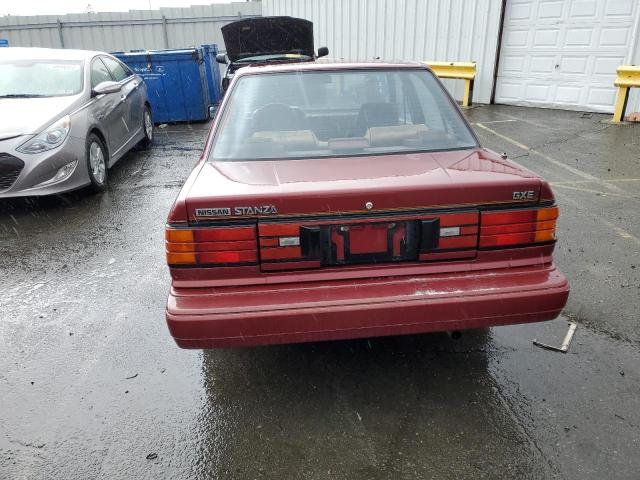 JN1HT2111HT067054 - 1987 NISSAN STANZA RED photo 6