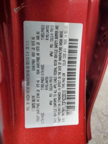 3MZBM1L70FM233018 - 2015 MAZDA 3 TOURING RED photo 12