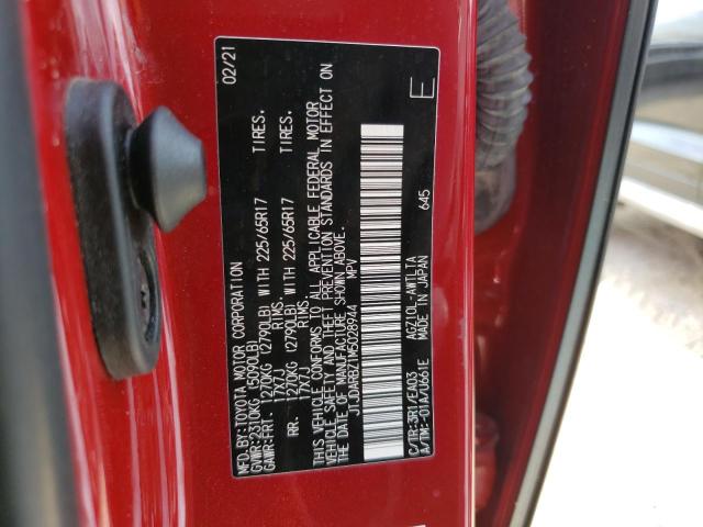 JTJDARBZ1M5028944 - 2021 LEXUS NX 300 BASE 红色 照片 13