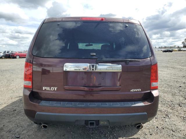 5FNYF4H40AB006609 - 2010 HONDA PILOT EX MAROON photo 6