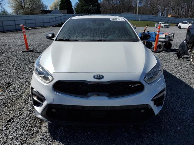 3KPF44AC9ME275684 - 2021 KIA FORTE GT WHITE photo 5