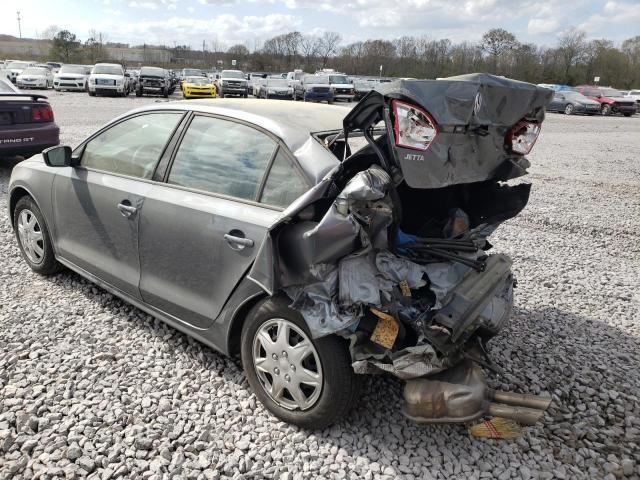 3VW2K7AJ1EM307228 - 2014 VOLKSWAGEN JETTA BASE 灰色 照片 2