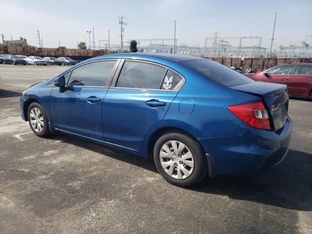 19XFB2F52CE357856 - 2012 HONDA CIVIC LX BLUE photo 2