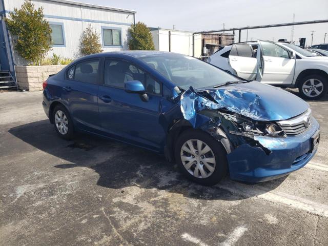 19XFB2F52CE357856 - 2012 HONDA CIVIC LX BLUE photo 4