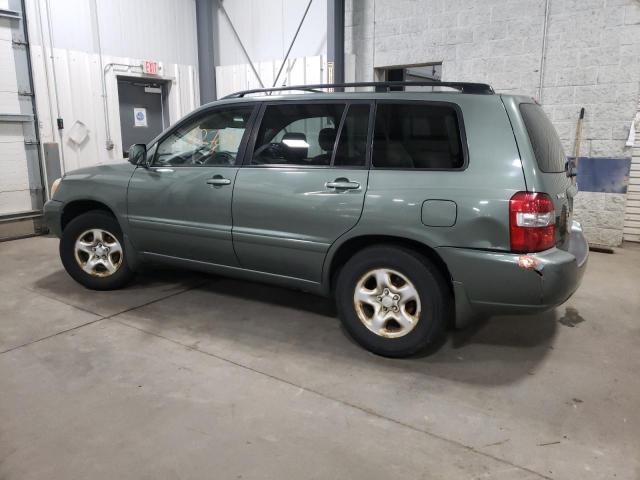 JTEGD21A160142237 - 2006 TOYOTA HIGHLANDER GREEN photo 2