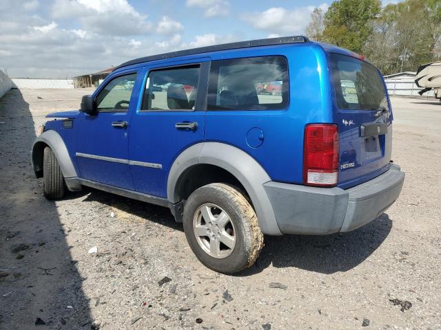 1D8GT28K07W587218 - 2007 DODGE NITRO SXT BLUE photo 2