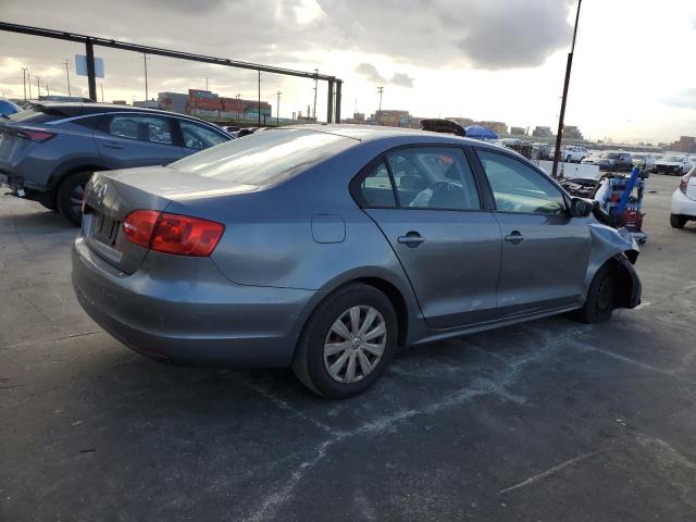 3VW2K7AJ9CM366430 - 2012 VOLKSWAGEN JETTA BASE GRAY photo 3