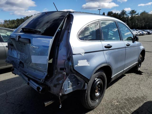 JHLRE48367C074484 - 2007 HONDA CR-V LX BLUE photo 3