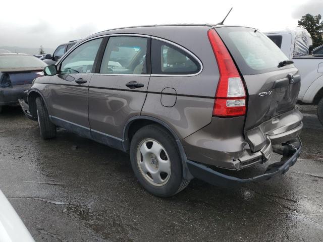 5J6RE3H35AL032591 - 2010 HONDA CR-V LX GRAY photo 2