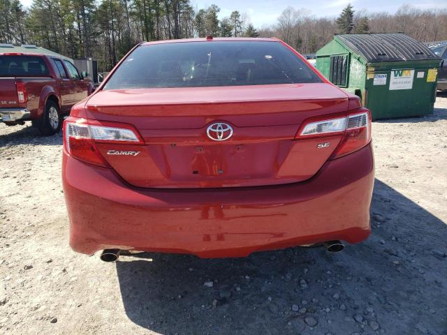 4T1BK1FK5CU520513 - 2012 TOYOTA CAMRY SE RED photo 6