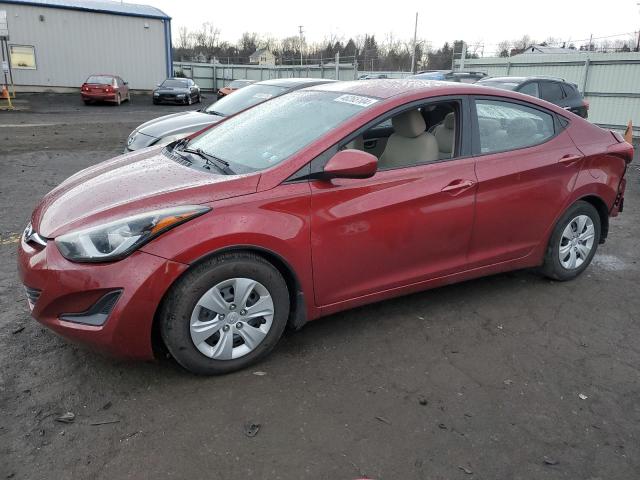 5NPDH4AE2GH798199 - 2016 HYUNDAI ELANTRA SE BURGUNDY photo 1