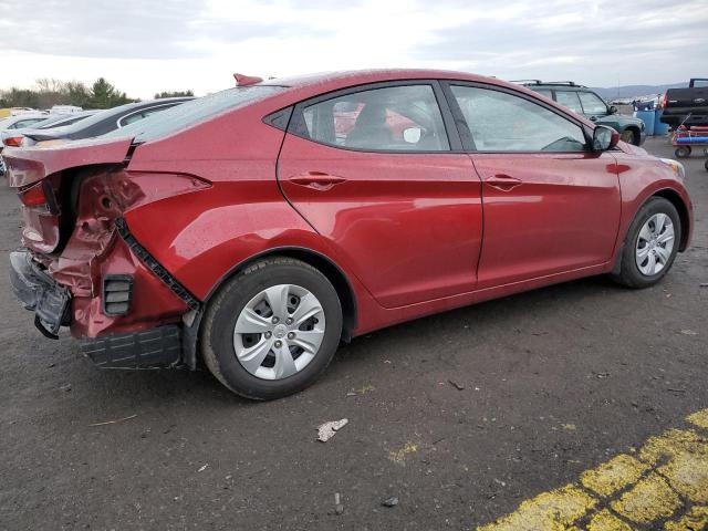 5NPDH4AE2GH798199 - 2016 HYUNDAI ELANTRA SE BURGUNDY photo 3