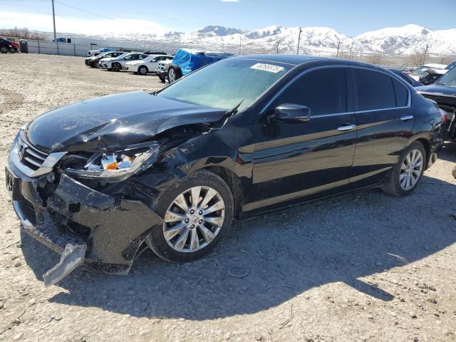 1HGCR2F8XFA063252 - 2015 HONDA ACCORD EXL GRAY photo 1