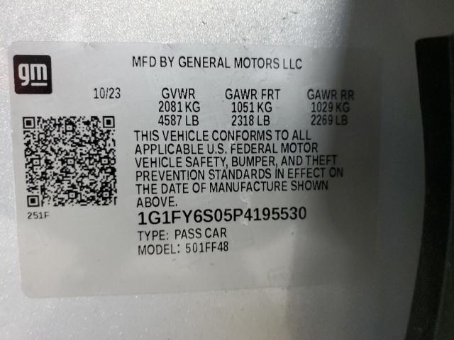 1G1FY6S05P4195530 - 2023 CHEVROLET BOLT EUV LT GRAY photo 12