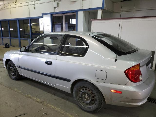 KMHCF35C14U315755 - 2004 HYUNDAI ACCENT L SILVER photo 2