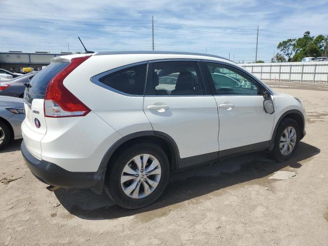 5J6RM4H77EL020119 - 2014 HONDA CR-V EXL WHITE photo 3