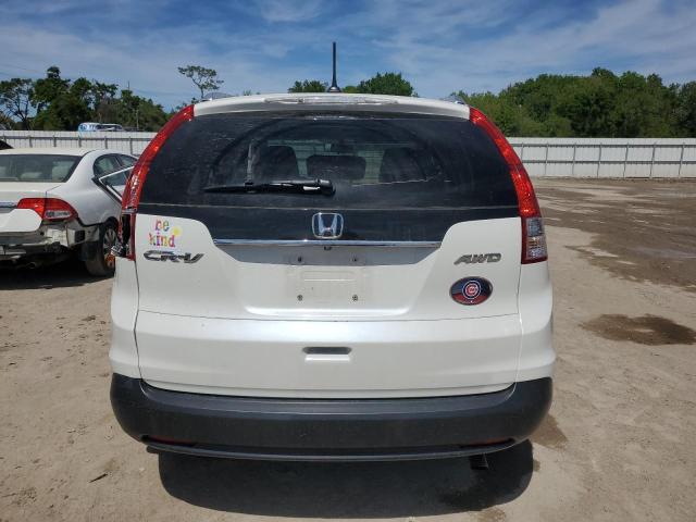 5J6RM4H77EL020119 - 2014 HONDA CR-V EXL WHITE photo 6