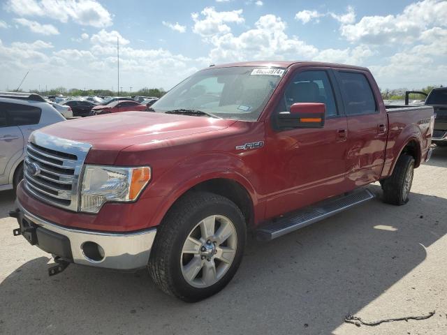 1FTFW1EF1DKG06459 - 2013 FORD F150 SUPERCREW RED photo 1