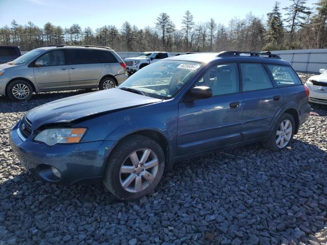 4S4BP61C667328017 - 2006 SUBARU LEGACY OUTBACK 2.5I BLUE photo 1