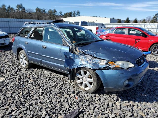 4S4BP61C667328017 - 2006 SUBARU LEGACY OUTBACK 2.5I BLUE photo 4