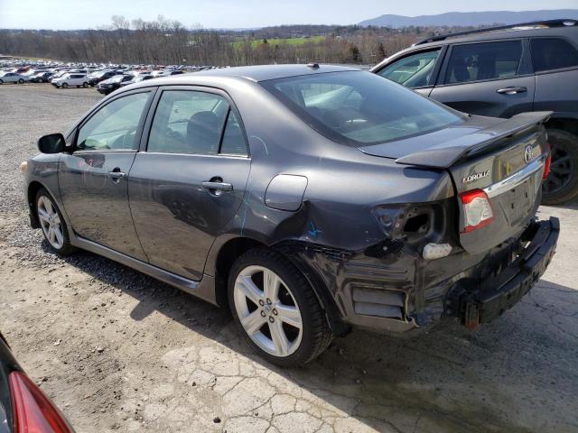 2T1BU4EE6DC021245 - 2013 TOYOTA COROLLA BASE BLACK photo 2