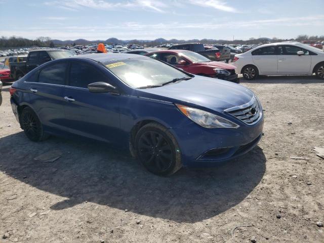 5NPEC4AC4BH118197 - 2011 HYUNDAI SONATA SE BLUE photo 4