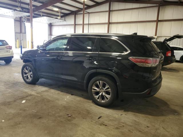 5TDJKRFH6FS166285 - 2015 TOYOTA HIGHLANDER XLE Սև լուսանկար 2