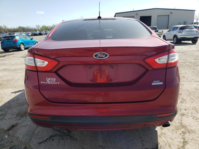 3FA6P0HD5ER214332 - 2014 FORD FUSION SE MAROON photo 6