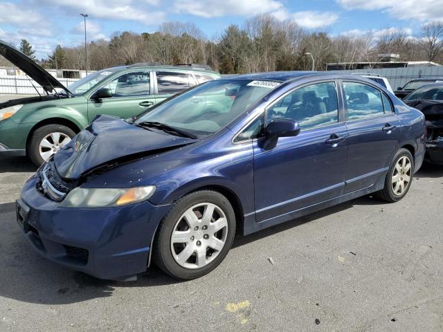 2HGFA1F59AH573106 - 2010 HONDA CIVIC LX BLUE photo 1