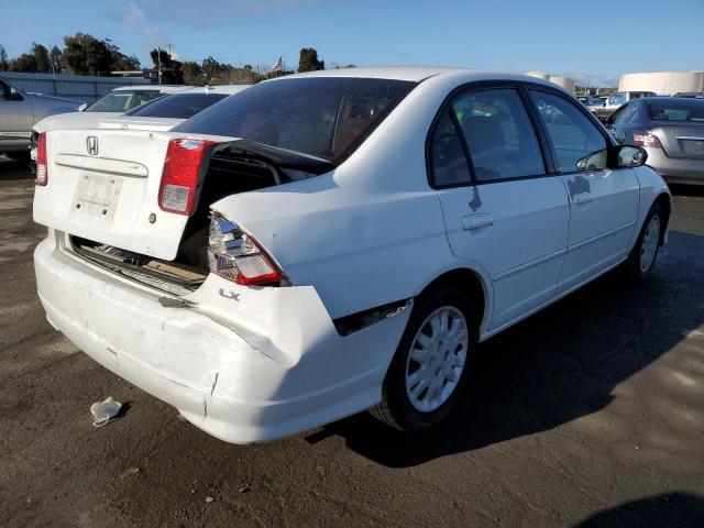 2HGES16544H517295 - 2004 HONDA CIVIC LX WHITE photo 3