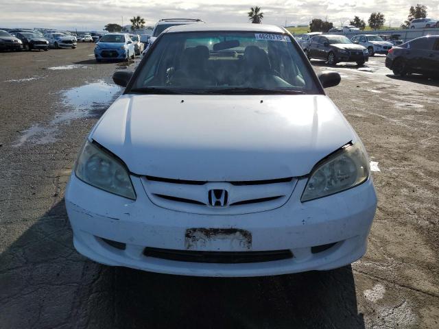 2HGES16544H517295 - 2004 HONDA CIVIC LX WHITE photo 5