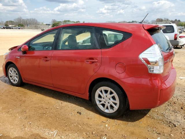 JTDZN3EU6D3208684 - 2013 TOYOTA PRIUS V RED photo 2