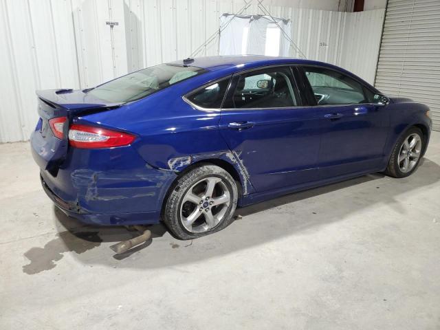 3FA6P0H72DR377402 - 2013 FORD FUSION SE BLUE photo 3