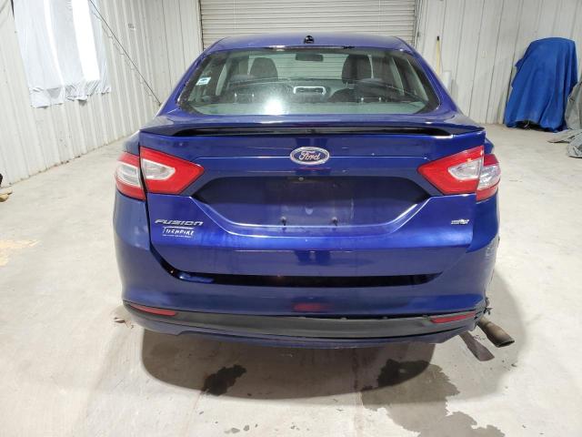 3FA6P0H72DR377402 - 2013 FORD FUSION SE BLUE photo 6