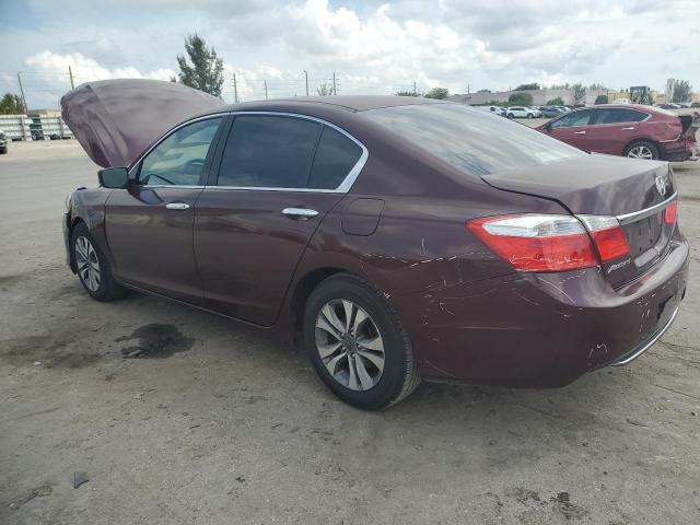 1HGCR2F34FA209875 - 2015 HONDA ACCORD LX RED photo 2